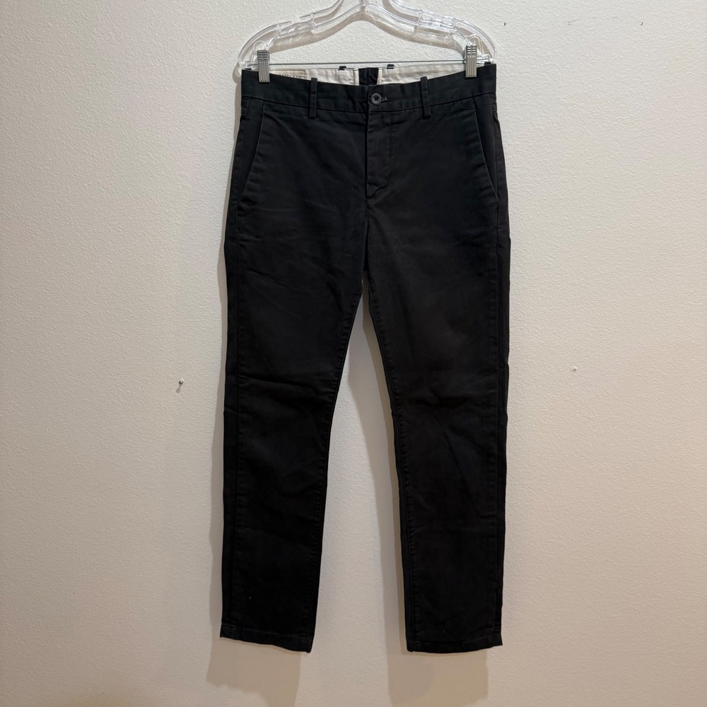 Levi Strauss & Co Mens Black Cotton Chino Pants 32x34 Slim Straight Trousers